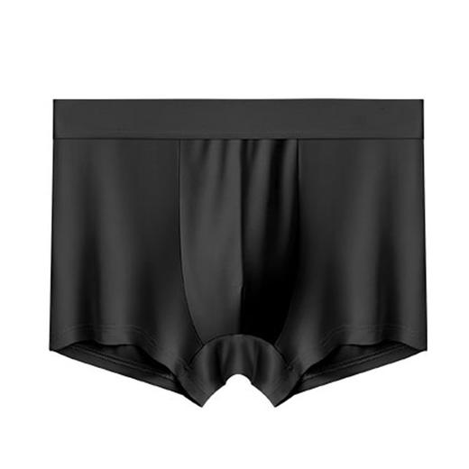 男士内裤冰丝四角透气平角中腰纯色男短裤衩纯棉裆 商品图4