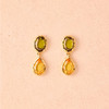 在途4周到｜Agapee-Pedra-黄绿色 水晶玻璃 耳环［法国设计师］ 商品缩略图1
