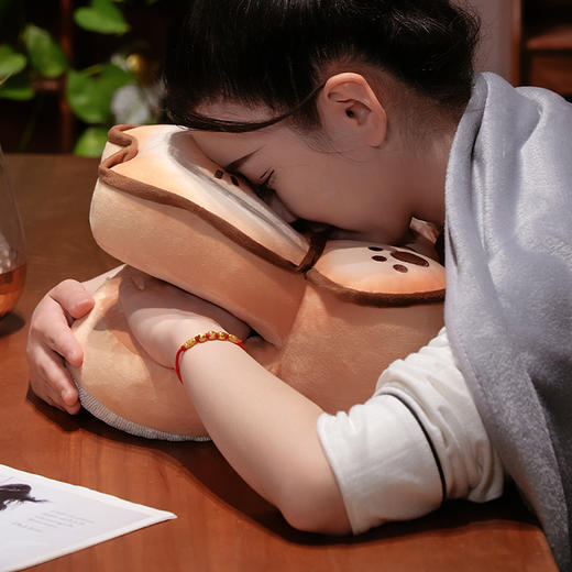 自然醒黄油饼干冰豆豆双面午睡枕办公室午休神器小学生趴睡枕桌上趴枕抱QYL 商品图14