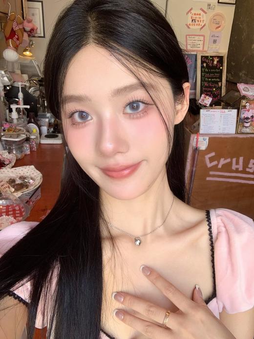 secretcon半年抛美瞳 冰透蜜桃灰 14.0mm 商品图0