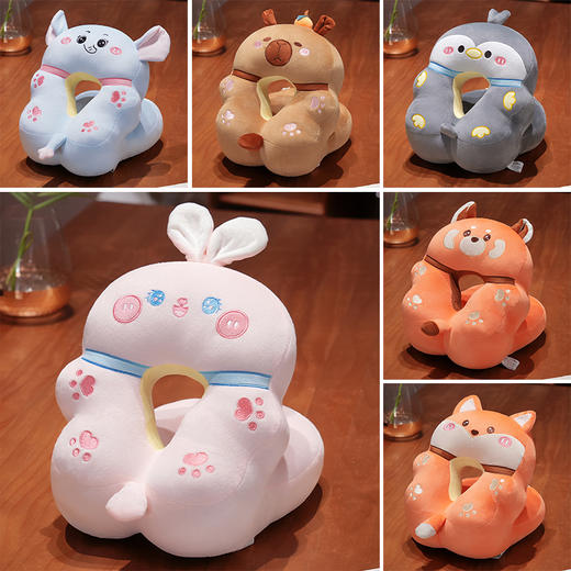 自然醒卡通冰藤凉席双面午睡枕办公室趴睡觉神器小学生儿童桌上枕头QYL 商品图6