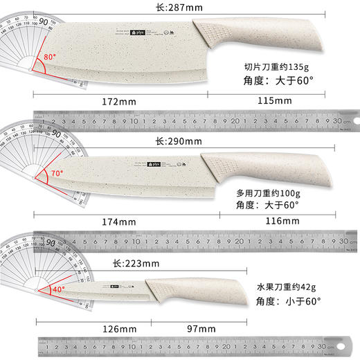 【一套好刀，轻松下厨】厨房刀具套装 菜板菜刀二合一组合 宝宝辅食菜刀套装-QA 商品图4