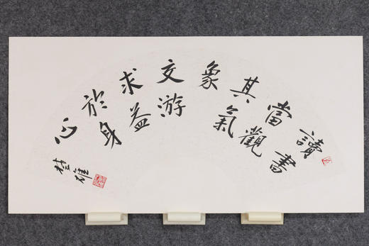 方楚雄《读书当观其气象》书法原作33CM*66CM 手写扇面书法作品 商品图1