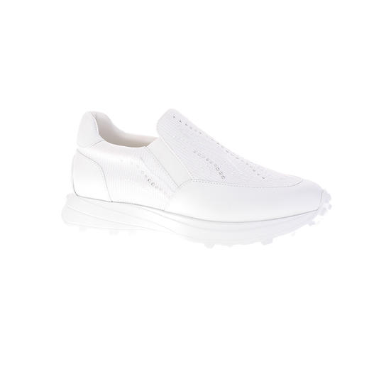 sheme景颇族原创设计透气网布刺绣水晶白色圆头厚底女士运动鞋可定制 商品图4