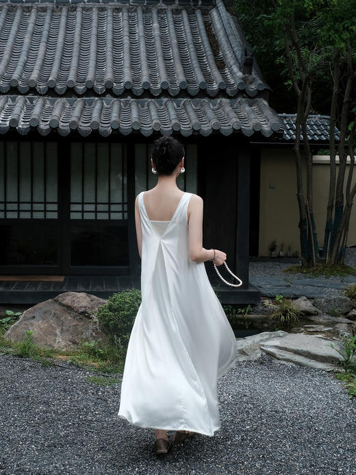 盛唐牡丹| 重缎真丝盘银绣女长裙(售完不补） 商品图6