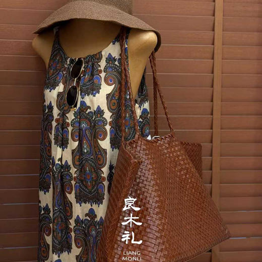 【预售7天】良木礼苎麻印花连衣裙（3565） 商品图2