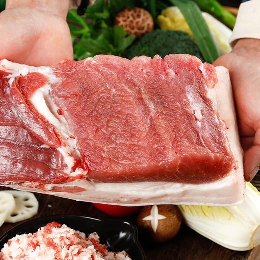 南纬三七富硒黑猪肉礼盒 黑猪五花肉梅花肉前尖肉猪蹄段精肉馅骨汤块组合装 诸如此味黑山猪礼盒1800g 商品图2