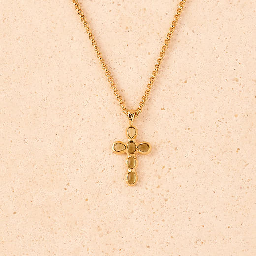 在途4周到｜Agapee-NEXA-十字 绿宝石 吊坠 项链［法国设计师］ 商品图1