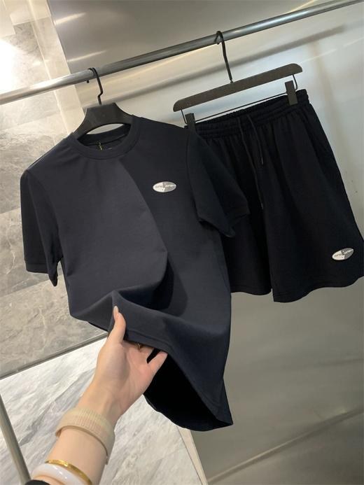 走老美订单！大捡漏！进口定织棉质！2025运动休闲夏季短袖短裤套装男款！ 商品图6