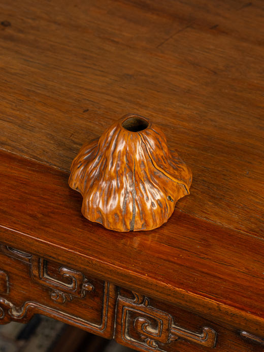 清	黄杨木雕莲蓬水盂 商品图4