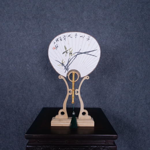 陈永锵《芳心予人》国画原作20CM*25CM 手绘宣纸团扇花鸟作品 商品图7