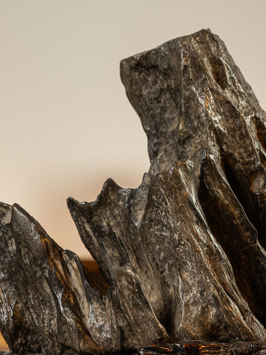 清	灵璧石文房赏石（红木座） 商品图3