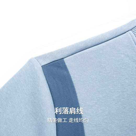 【含棉】圣得西假两件套头卫衣2025年秋款拼接撞色polo领针织衫 商品图7