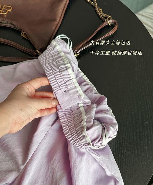 一眼沦陷的黑色上衣+紫色花边阔腿裤！ 商品图10