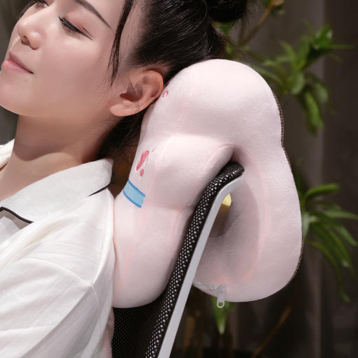 自然醒卡通冰藤凉席双面午睡枕办公室趴睡觉神器小学生儿童桌上枕头QYL 商品图10