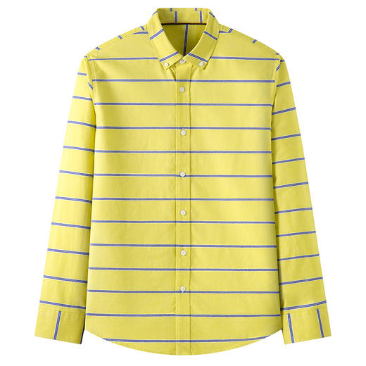 红览 纯棉男士长袖衬衫英伦格子百搭牛津纺衬衫2310 商品图5