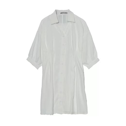 【诗铭洛可】2186连衣裙V领中裙衬衫裙B3-1 商品图2