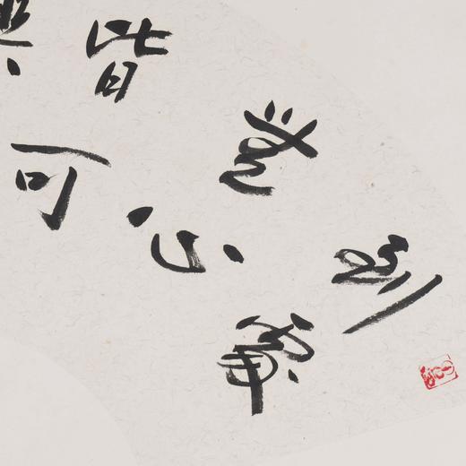 方楚雄《到处无心皆可乐,人非有品不能闲》书法原作33CM*66CM手写扇面书法作品 商品图3