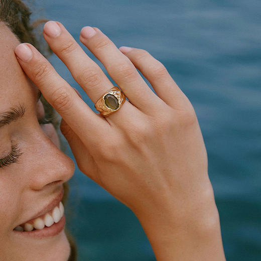 在途4周到｜Agapee-Carmen-深绿色 水晶玻璃 戒指［法国设计师］ 商品图0