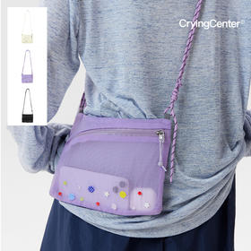 CryingCenter 可爱纽扣反光斜挎包 哭喊中心