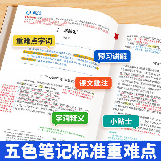 2025年新版 语文课堂笔记 统编教材解析 789年级任选七八九 中学生用书 含预习复习单 随堂笔记中学同步教材全解解读 商品图4