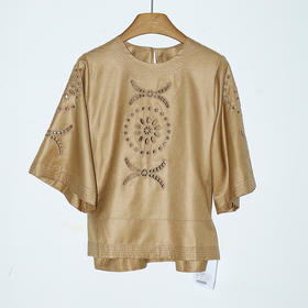 【预售7天】良木礼镂空刺绣上衣（0069）