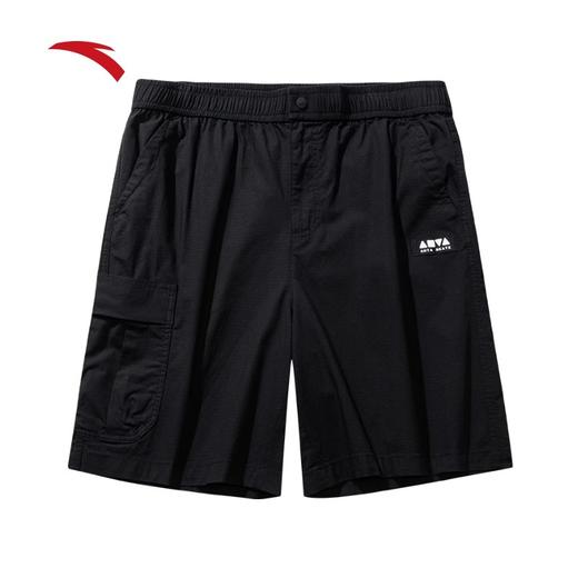 【超值购299任选2】安踏休闲短裤男女同款夏季潮流百搭梭织直筒工装五分裤 172528507 商品图1