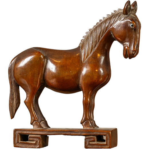 清	黄杨木雕立马摆件 商品图5