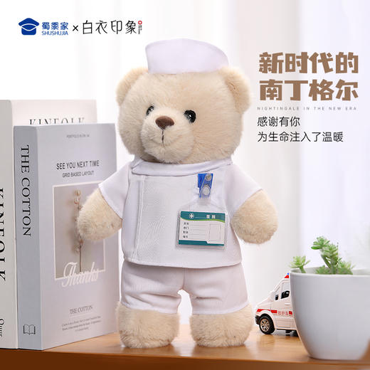 【护士小熊】创意毛绒小熊公仔儿童玩具服装可脱玩偶送礼礼物 商品图4