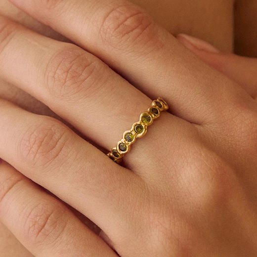 在途4周到｜Agapee-Amélia II-深绿色 锆石 戒指［法国设计师］ 商品图0