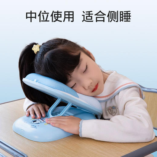 自然醒学生折叠款五档调节午睡枕冰丝夏凉卡通枕趴睡办公室便捷午睡神器QYL 商品图10