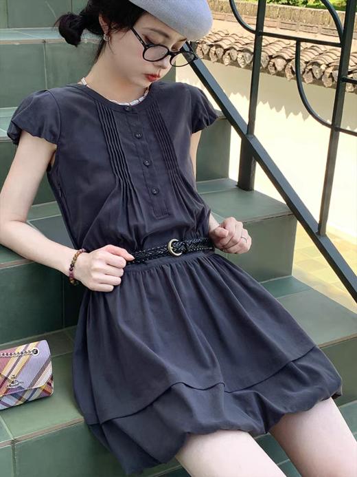 浮生八记/25B093/复古学院感格子连衣裙 商品图3