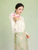 【明星同款】荷言GL 新玉满堂 山水提花米白色新中式衬衫真丝上衣 商品缩略图2