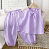 【甜美新款套装，夏日必备！】[女童套装甜美背心上衣加长裤夏装 女孩可爱休闲睡衣空调服两件套装-QA 商品缩略图8