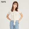 NUTS商场同款夏季纯色简约设计感圆领百搭T恤女221053118 商品缩略图0