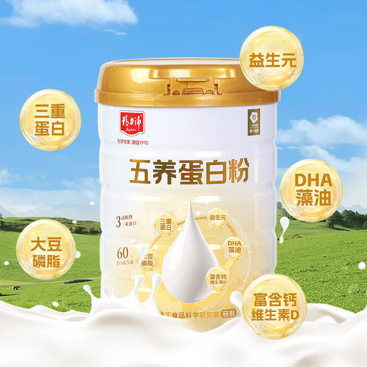 【买1送1】精力沛五养蛋白粉营养高钙高蛋白质益生元600g 商品图0