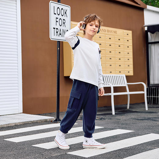 CONVERSE 秋 大童小童 儿童童装长裤 CNVB-KN-G566 商品图3
