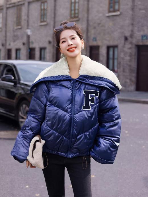  【诗铭洛可】XCY259大翻领棉服 商品图2