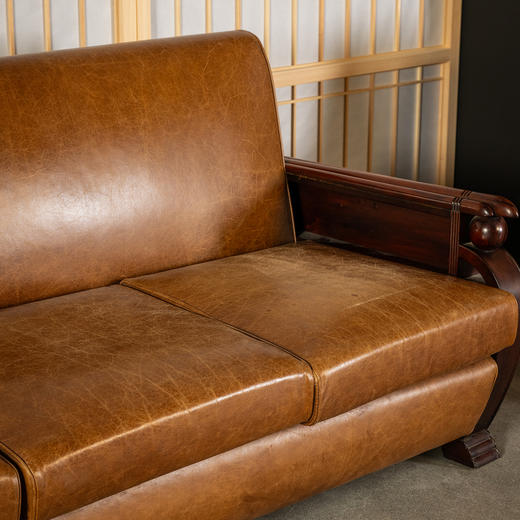 民国	红木海派软包沙发成套（一套三件） 商品图3