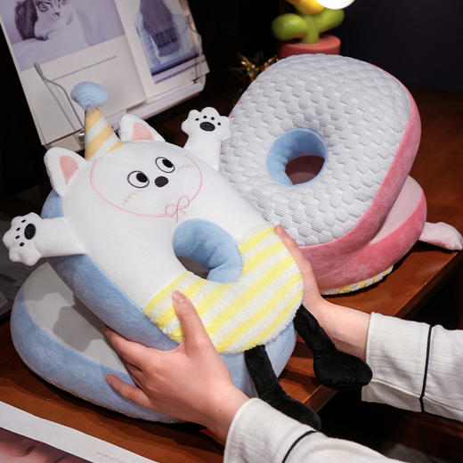 自然醒小手大开冰豆豆双面午睡枕办公室午休神器儿童午觉趴桌上小学生抱枕QYL 商品图12