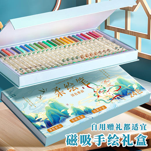 软头柔绘彩色秀丽笔手账涂鸦练字书法动漫美术勾线绘画水彩笔 商品图2