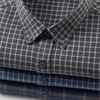 【100%精梳棉】圣得西2025秋季新款抗皱不易褪色磨毛格纹男士衬衫 商品缩略图10
