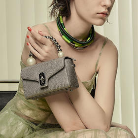 Westory闪钻宴会手拎包出街斜跨两用包W33AA5559106W