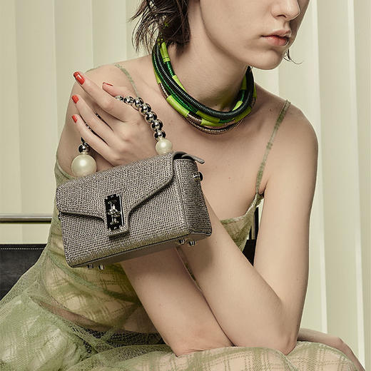 Westory闪钻宴会手拎包出街斜跨两用包W33AA5559106W 商品图0