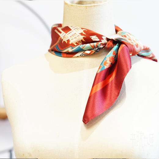 岳麓书院「麓云湘水」方巾 商品图6