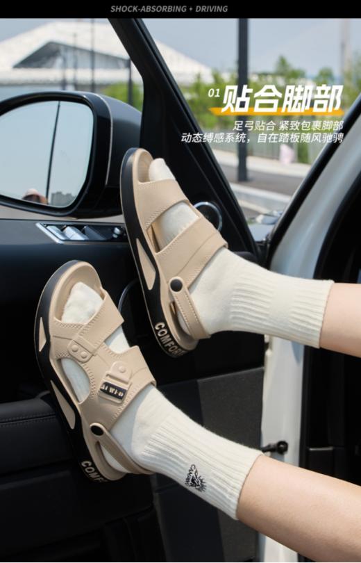 🌟夏天必备运动拖鞋❗❗😍 运动拖鞋能有多酷？【EVA男士外穿舒适运动缓震休闲沙滩鞋-0630】👍今天带你解锁一款堪称“机甲战士”的运动拖鞋，💖 居家外穿都可以！ 商品图1