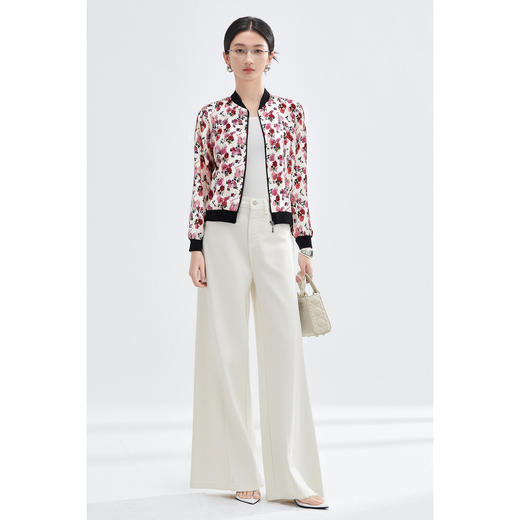 剩S/M 米思阳2025春季新品甜美棒球短外套时尚印花外套3844 商品图4