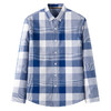 红览 纯棉男士长袖衬衫英伦格子百搭牛津纺衬衫2310 商品缩略图7