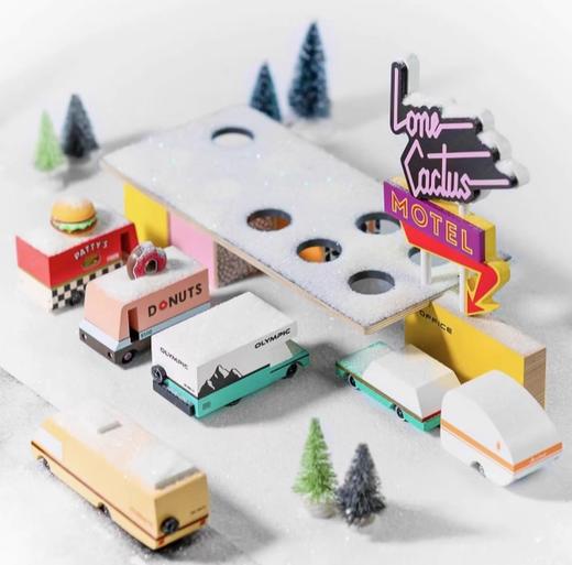 CandyCar木质手工小车--美食系列热狗餐车 商品图3