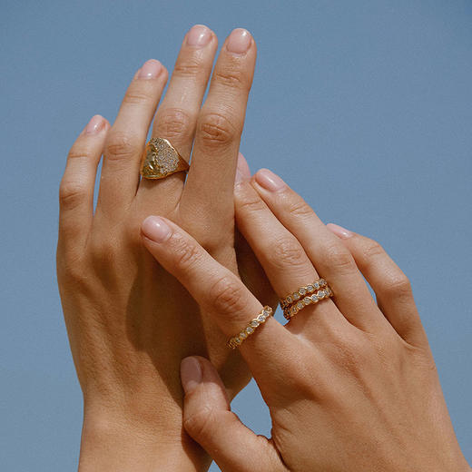 北京仓｜Agapee-Amélia II-白色 锆石 戒指［法国设计师］ 商品图3